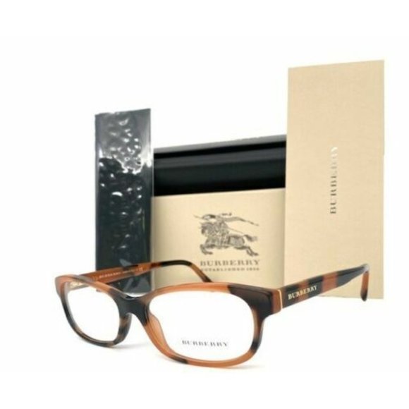 BURBERRY BE2202 3518 Brown Havana / Demo Lens 54mm Eyeglasses - Picture 1 of 4